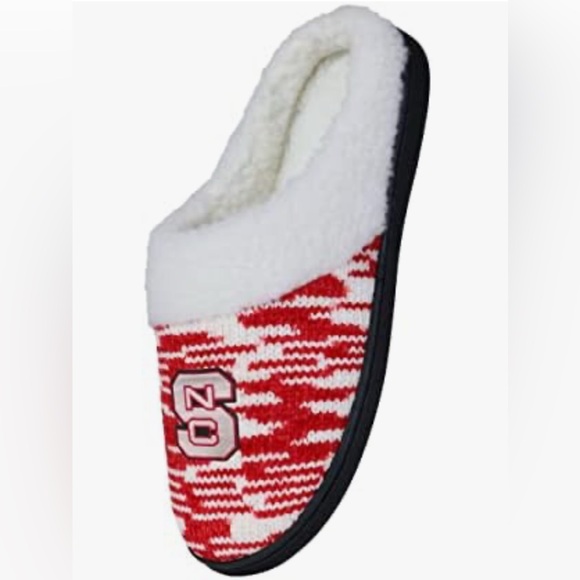 NEW Women’s NC State FOCO NCAA Sherpa Lined Colorblend Slippers Med Sz 7-8 NWT - Picture 3 of 6